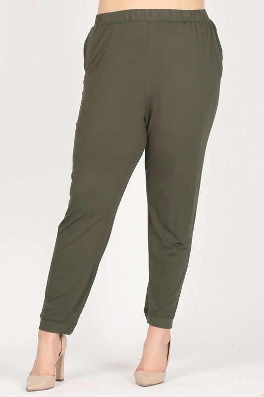 Plus Size High Waist Loose fit pants - Tigbul's Variety Fashion Shop