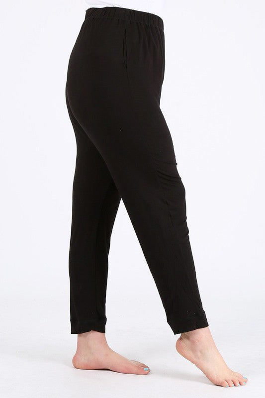 Plus Size High Waist Loose fit pants - Tigbul's Variety Fashion Shop