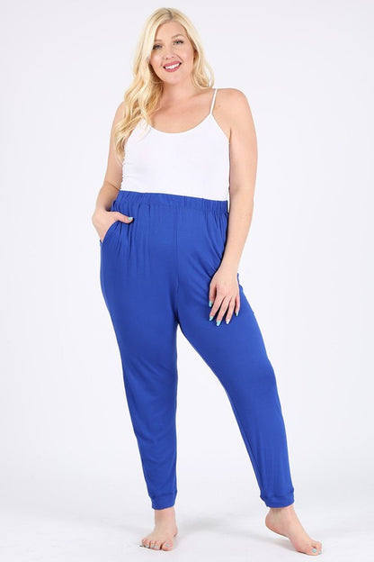 Plus Size High Waist Loose fit pants - Tigbul's Variety Fashion Shop