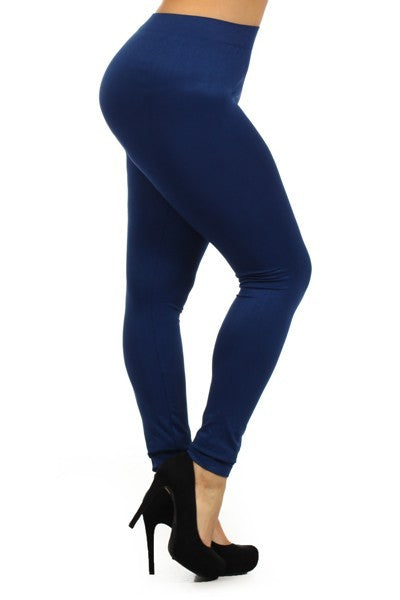 Plus Size Super Soft Peached Full Length Leggings - Tigbul's Variety Fashion Shop