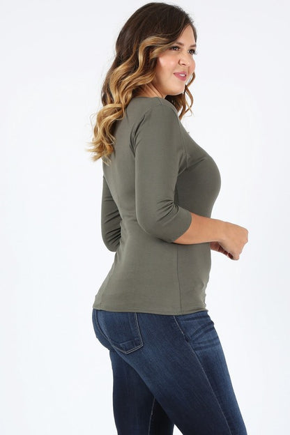 Plus Size waist tie top - Tigbul's Variety Fashion Shop