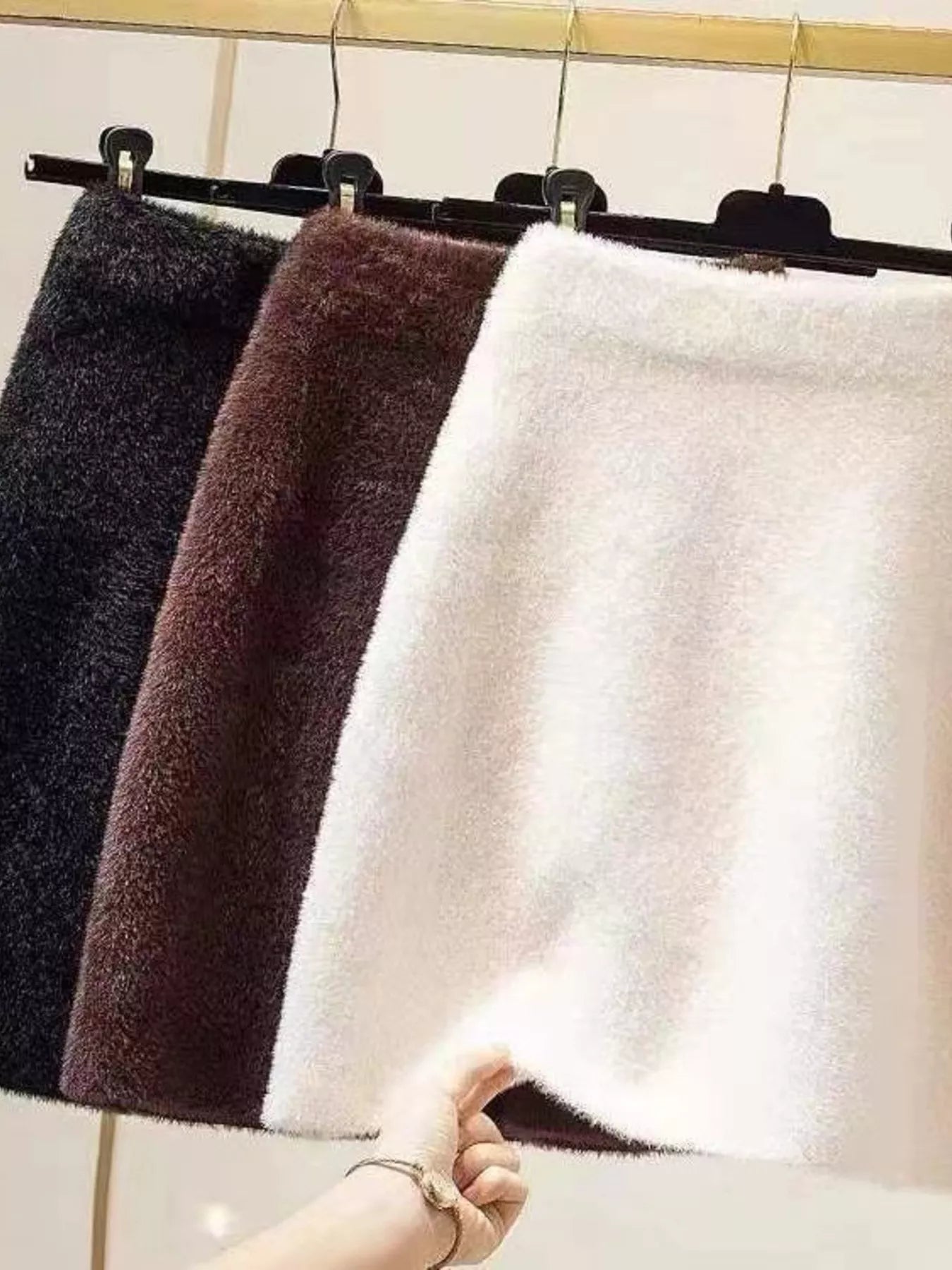 Plush Knit Mini Skirt - Tigbul's Variety Fashion Shop