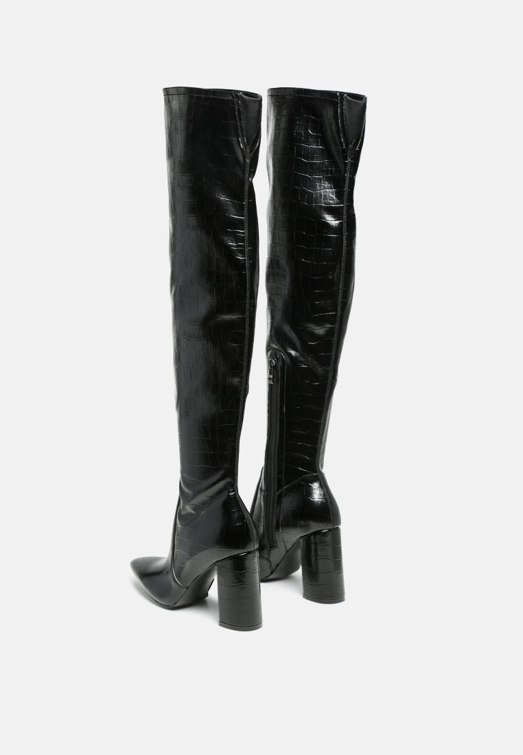 Pokey Long Stiletto Heel Boots - Tigbul's Variety Fashion Shop
