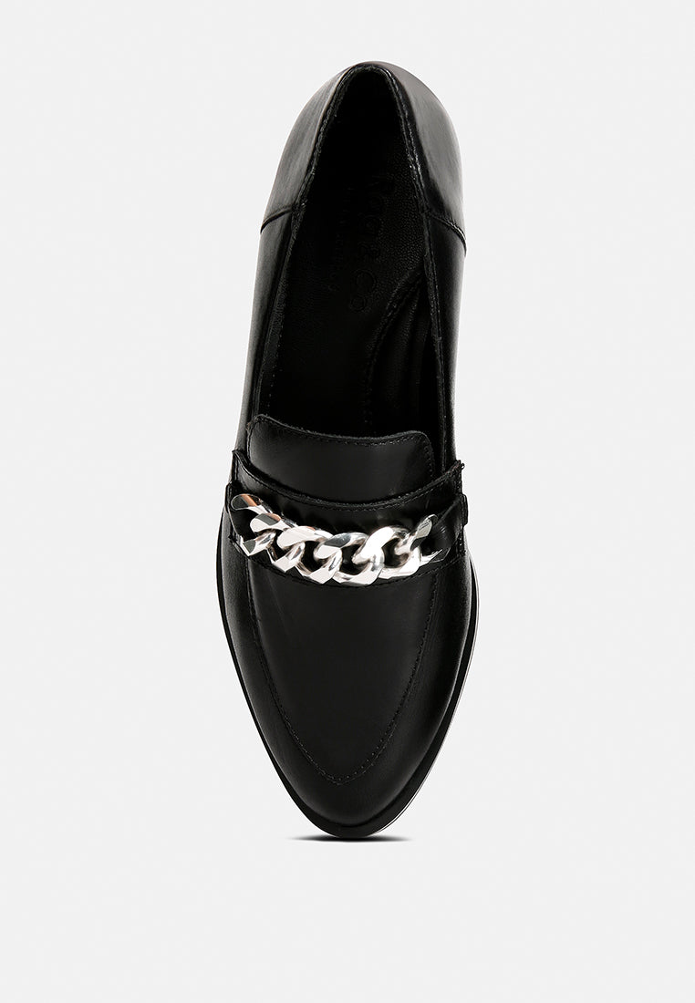 Pola Leather Horsebit Loafers - Tigbul's Variety Fashion Shop