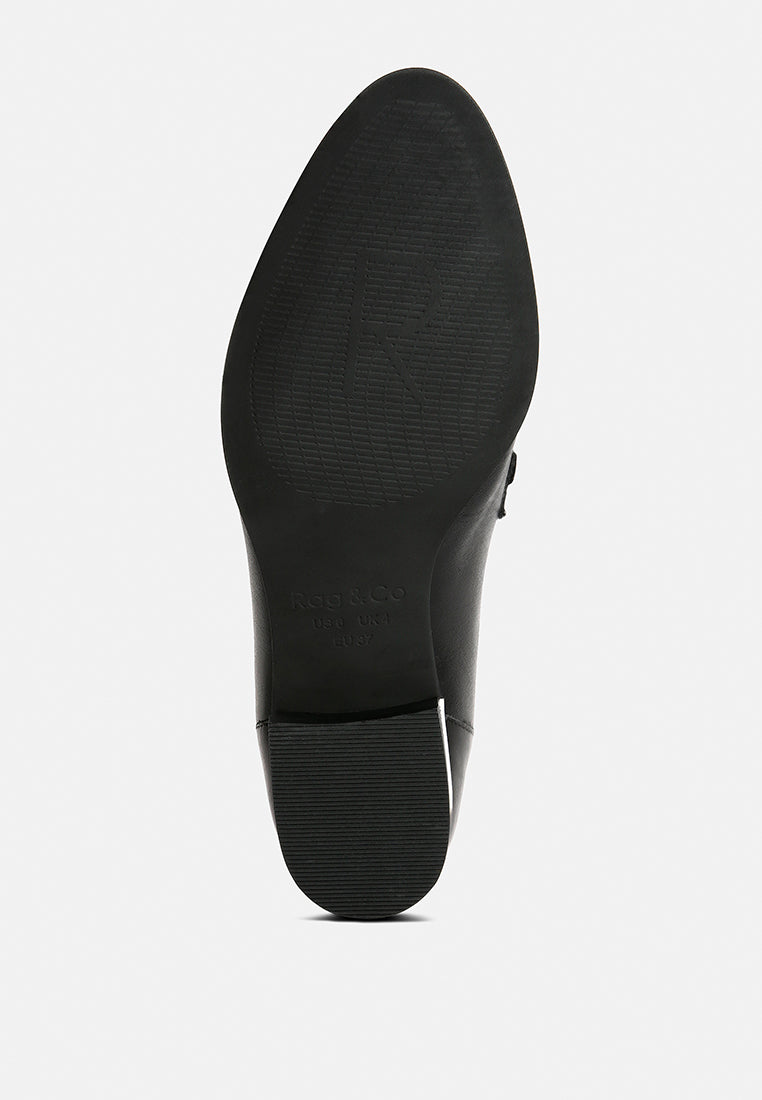 Pola Leather Horsebit Loafers - Tigbul's Variety Fashion Shop