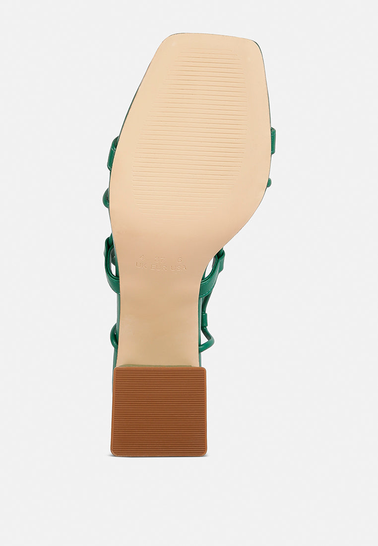Provoked Lace Up Block Heeled Sandals - Tigbul's Variety Fashion Shop