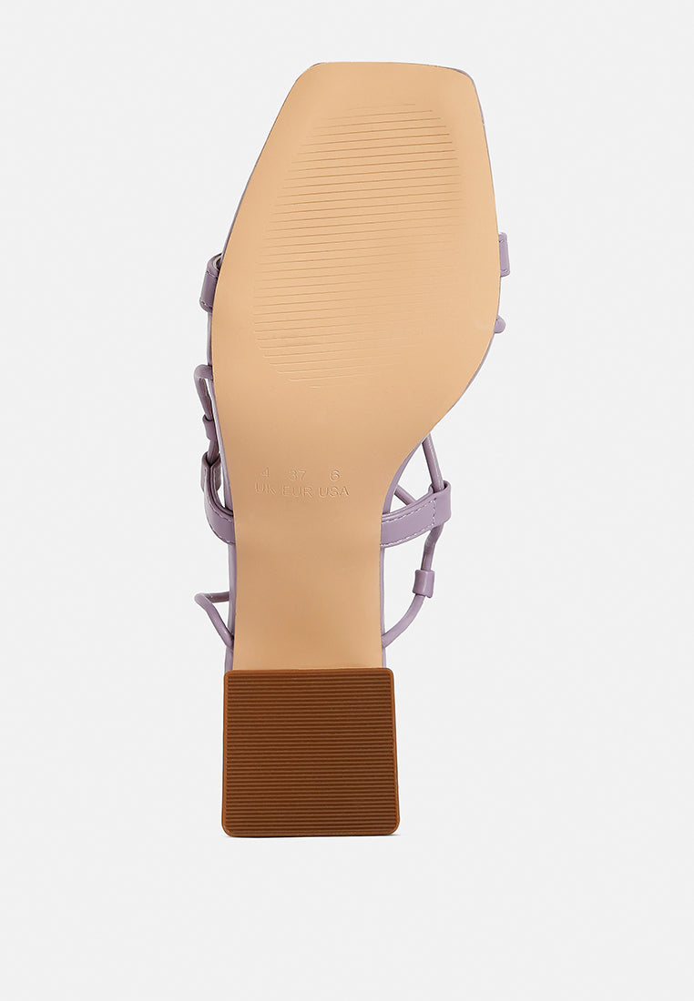 Provoked Lace Up Block Heeled Sandals - Tigbul's Variety Fashion Shop