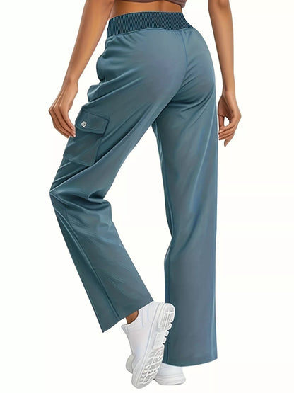 Relaxed Fit Active Pants with Drawstring Waist - Tigbul's Variety Fashion Shop
