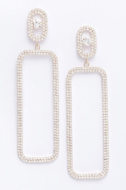Rhinestone Earring - Tigbul's Variety Fashion Shop