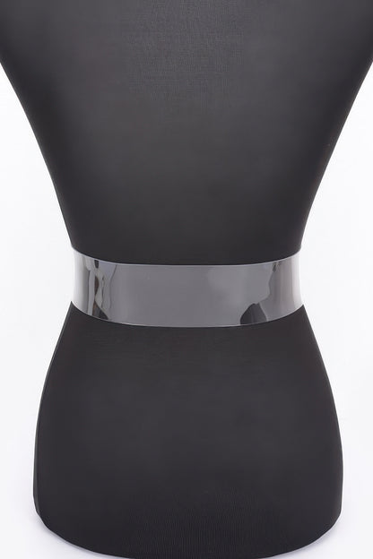 Rhinestone Metal Buckle Clear Belt - Tigbul's Variety Fashion Shop