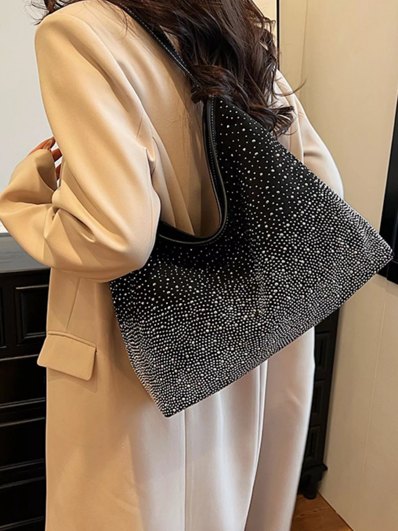 Rhinestone Tote Bag - Tigbul's Variety Fashion Shop