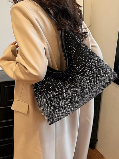 Rhinestone Tote Bag - Tigbul's Variety Fashion Shop