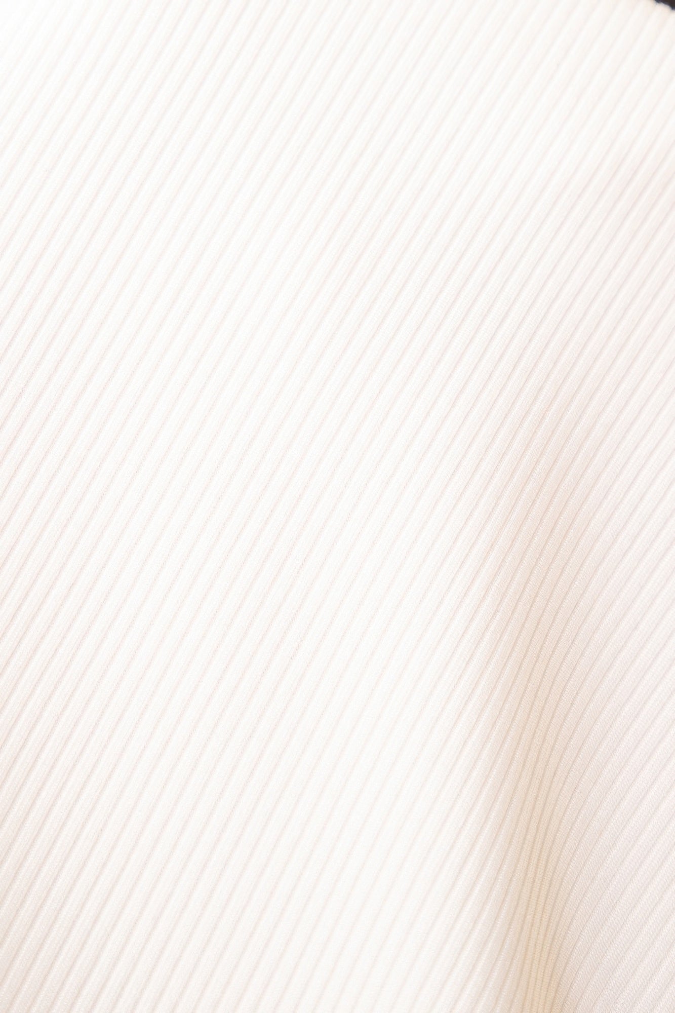 White ribbed knit fabric texture for crop tank and shorts set