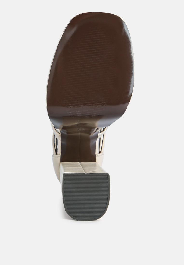 Rielle High Platform Cage Boot Sandals - Tigbul's Variety Fashion Shop