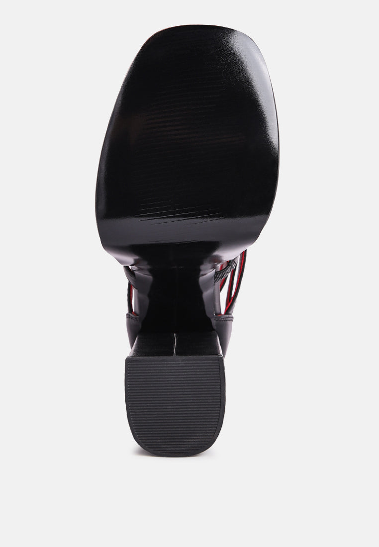 Rielle High Platform Cage Boot Sandals - Tigbul's Variety Fashion Shop