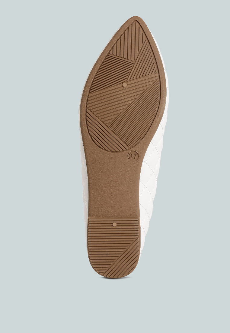 Rikhani Quilted Detail Ballet Flats - Tigbul's Variety Fashion Shop