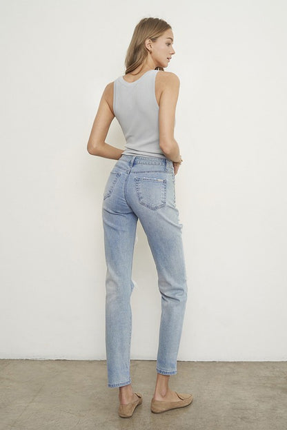 Ripped Boyfriend Jeans - Tigbul's Variety Fashion Shop