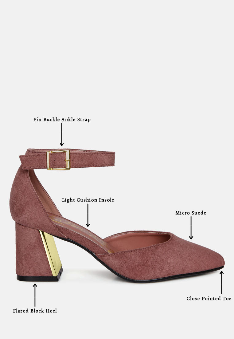 Rory Metallic Sling Detail Block Heel Sandals - Tigbul's Variety Fashion Shop