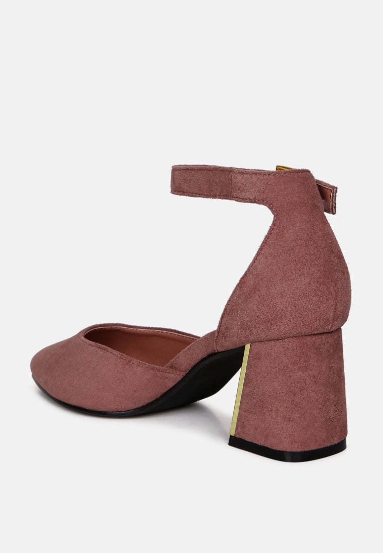 Rory Metallic Sling Detail Block Heel Sandals - Tigbul's Variety Fashion Shop