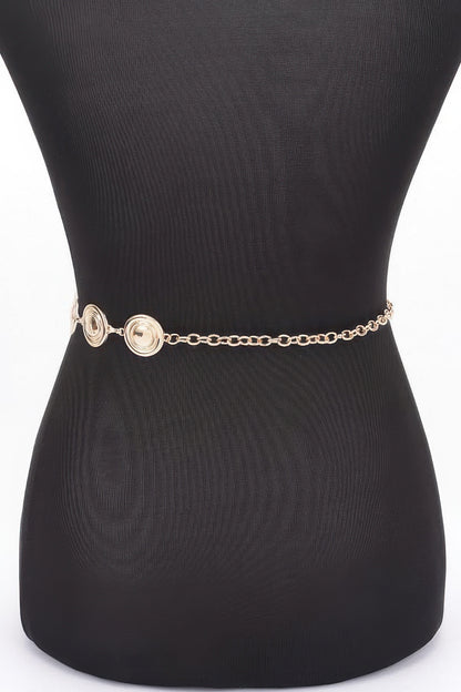 Round Metal Chain Belt - Tigbul's Variety Fashion Shop