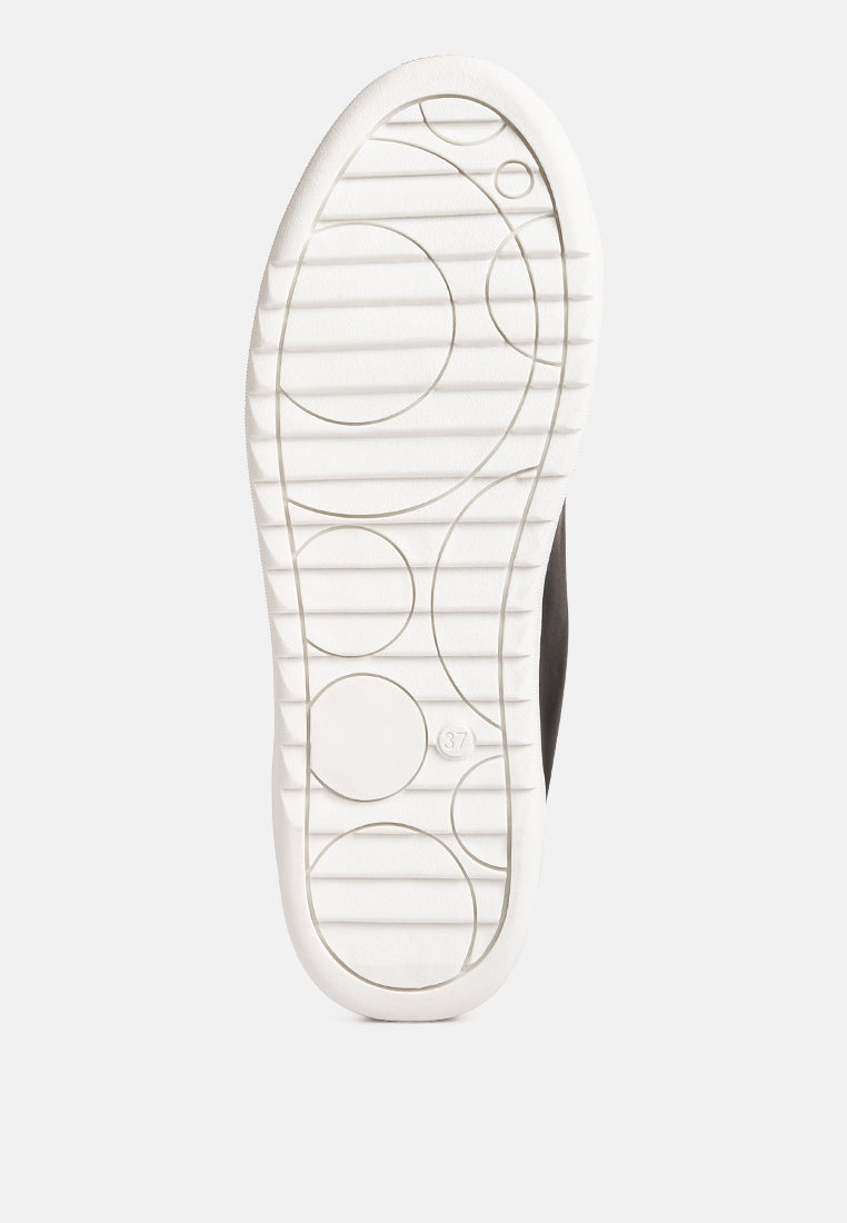 Rouxy Faux Leather Sneakers - Tigbul's Variety Fashion Shop