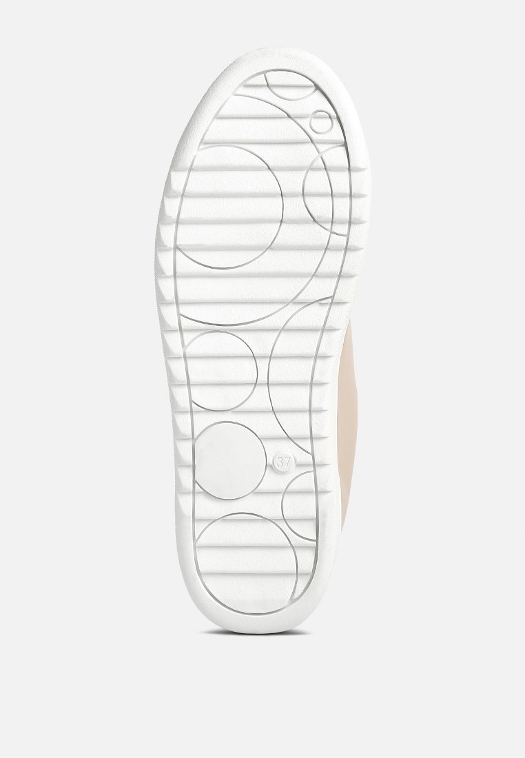 Rouxy Faux Leather Sneakers - Tigbul's Variety Fashion Shop