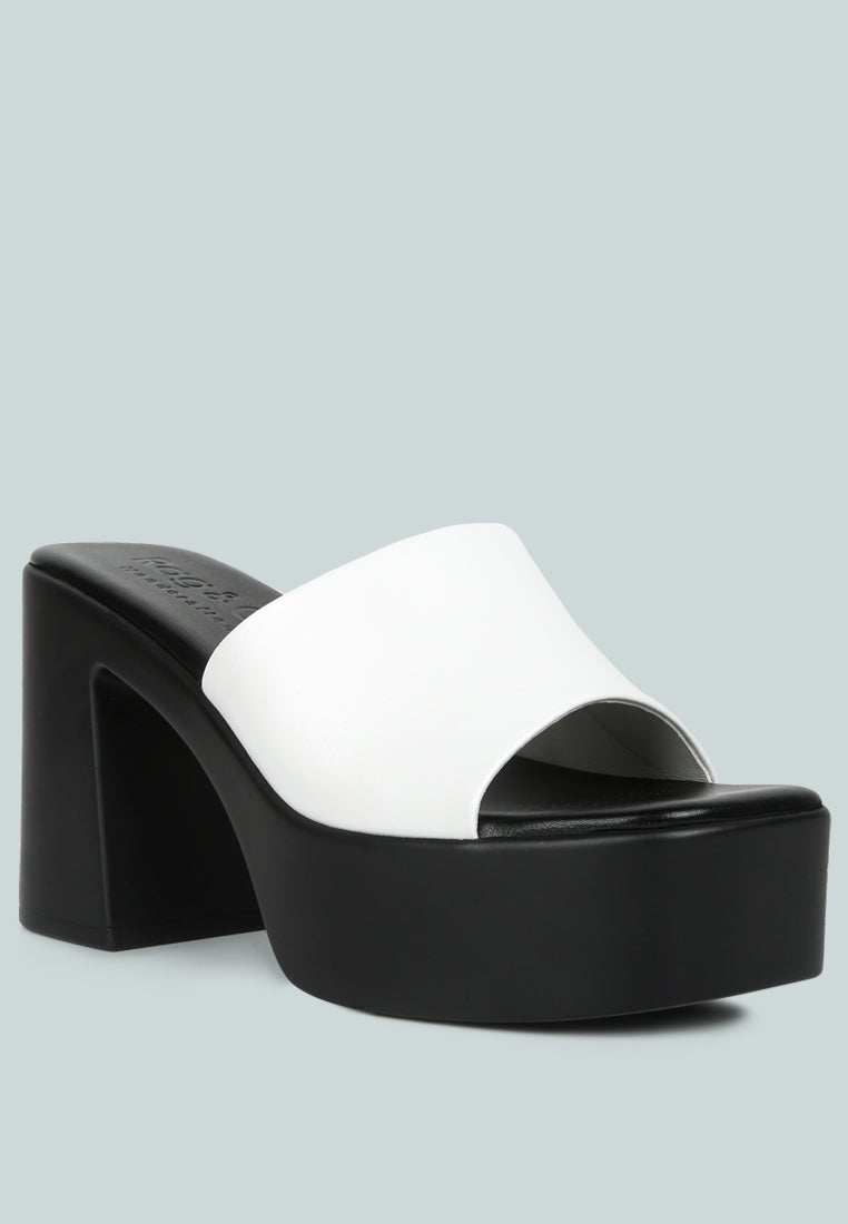 Scandal Slip On Block Heel Sandals - Tigbul's Variety Fashion Shop