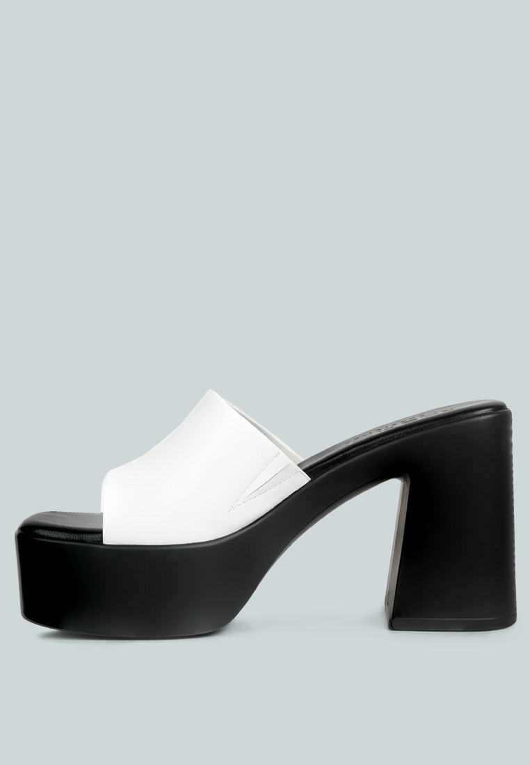 Scandal Slip On Block Heel Sandals - Tigbul's Variety Fashion Shop