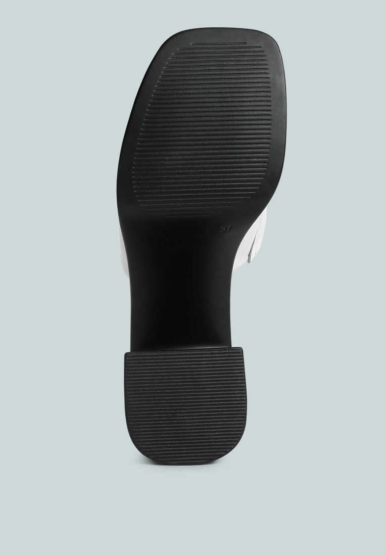 Scandal Slip On Block Heel Sandals - Tigbul's Variety Fashion Shop