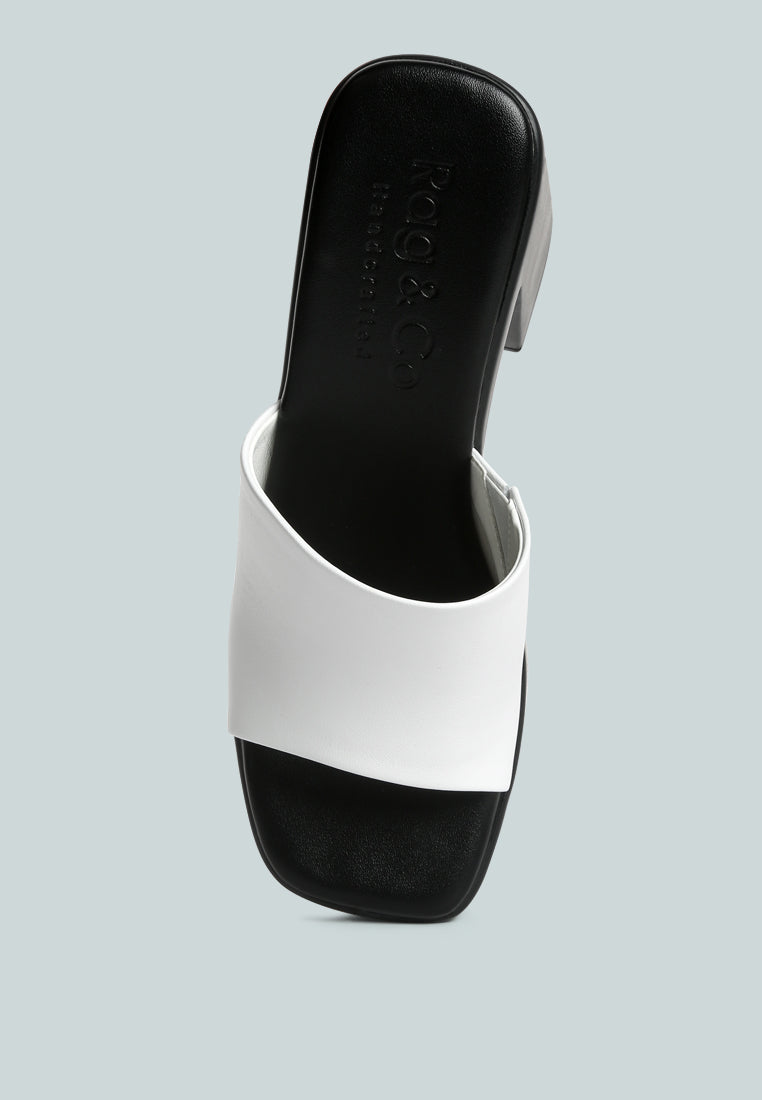 Scandal Slip On Block Heel Sandals - Tigbul's Variety Fashion Shop