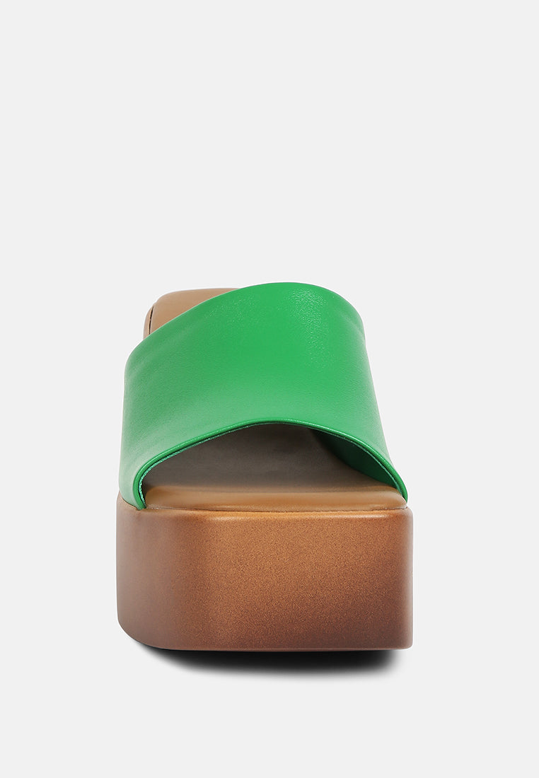 Scandal Slip On Block Heel Sandals - Tigbul's Variety Fashion Shop