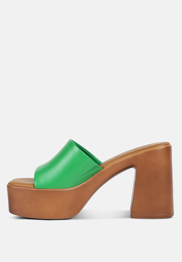 Scandal Slip On Block Heel Sandals - Tigbul's Variety Fashion Shop