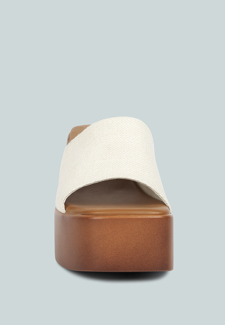 Scandal Slip On Block Heel Sandals - Tigbul's Variety Fashion Shop