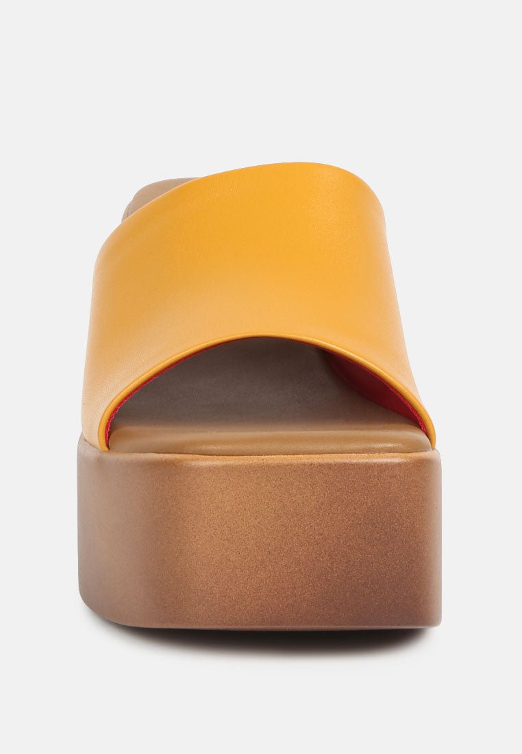 Scandal Slip On Block Heel Sandals - Tigbul's Variety Fashion Shop