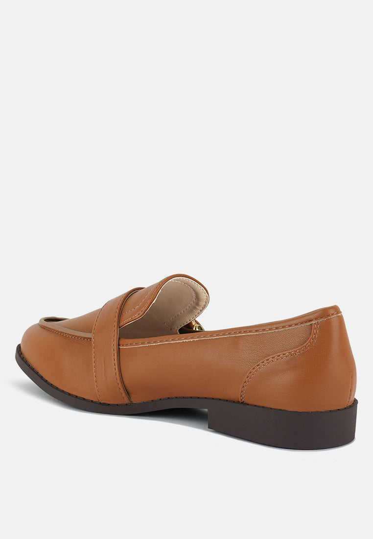 Sheboss Buckle Detail Loafers - Tigbul's Variety Fashion Shop