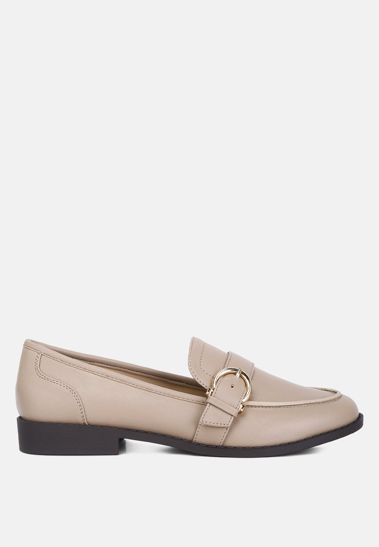 Sheboss Buckle Detail Loafers - Tigbul's Variety Fashion Shop