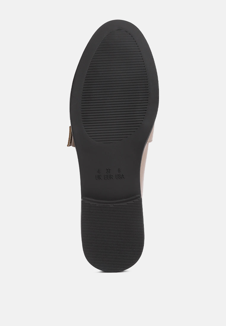 Sheboss Buckle Detail Loafers - Tigbul's Variety Fashion Shop