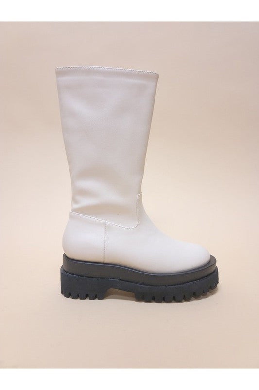 Under Knee Platform Casual Boots - Tigbul's Variety Fashion Shop