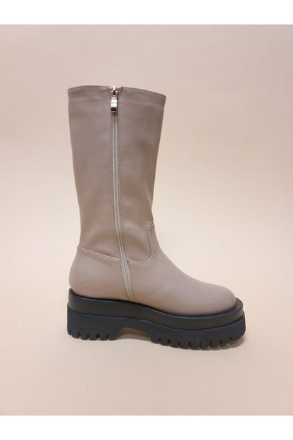 Under Knee Platform Casual Boots - Tigbul's Variety Fashion Shop