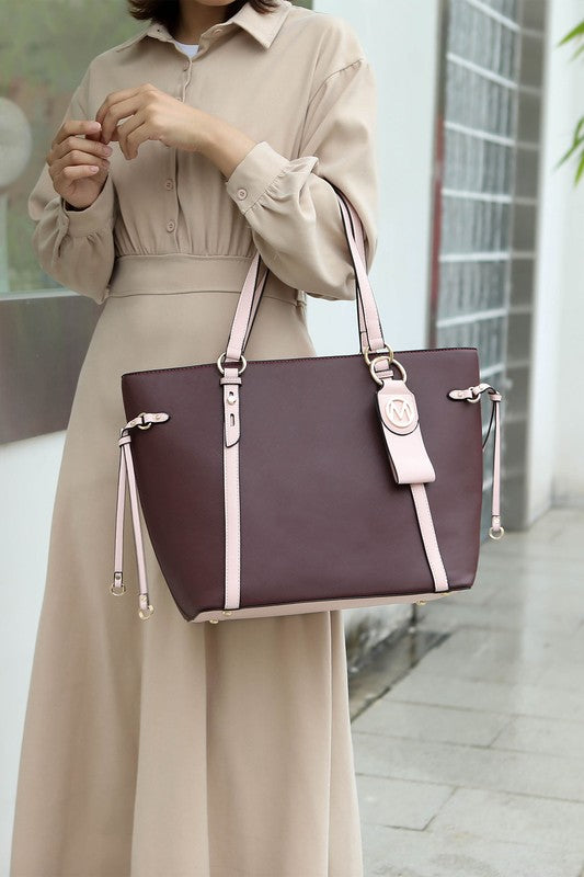 MKF Collection Tote with Wallet & Detachable Set - Tigbul's Variety Fashion Shop
