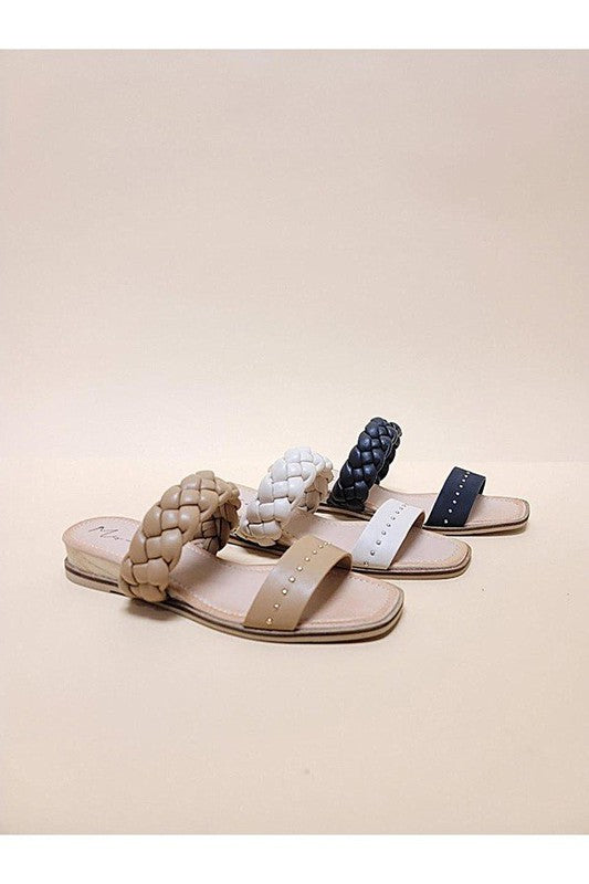 SILAS-SLIDE SANDALS - Tigbul's Variety Fashion Shop