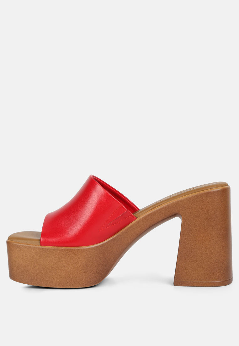 Scandal Slip On Block Heel Sandals - Tigbul's Variety Fashion Shop
