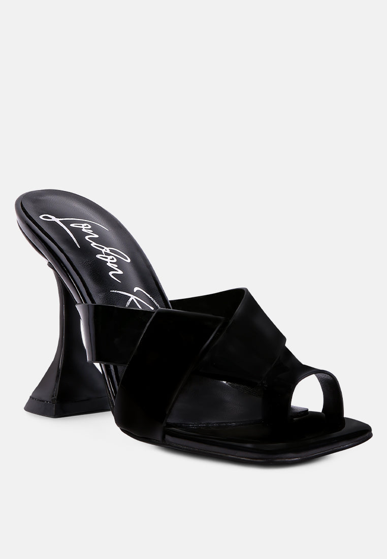 Snatched Intertwined Toe Ring Heeled Sandals - Tigbul's Variety Fashion Shop