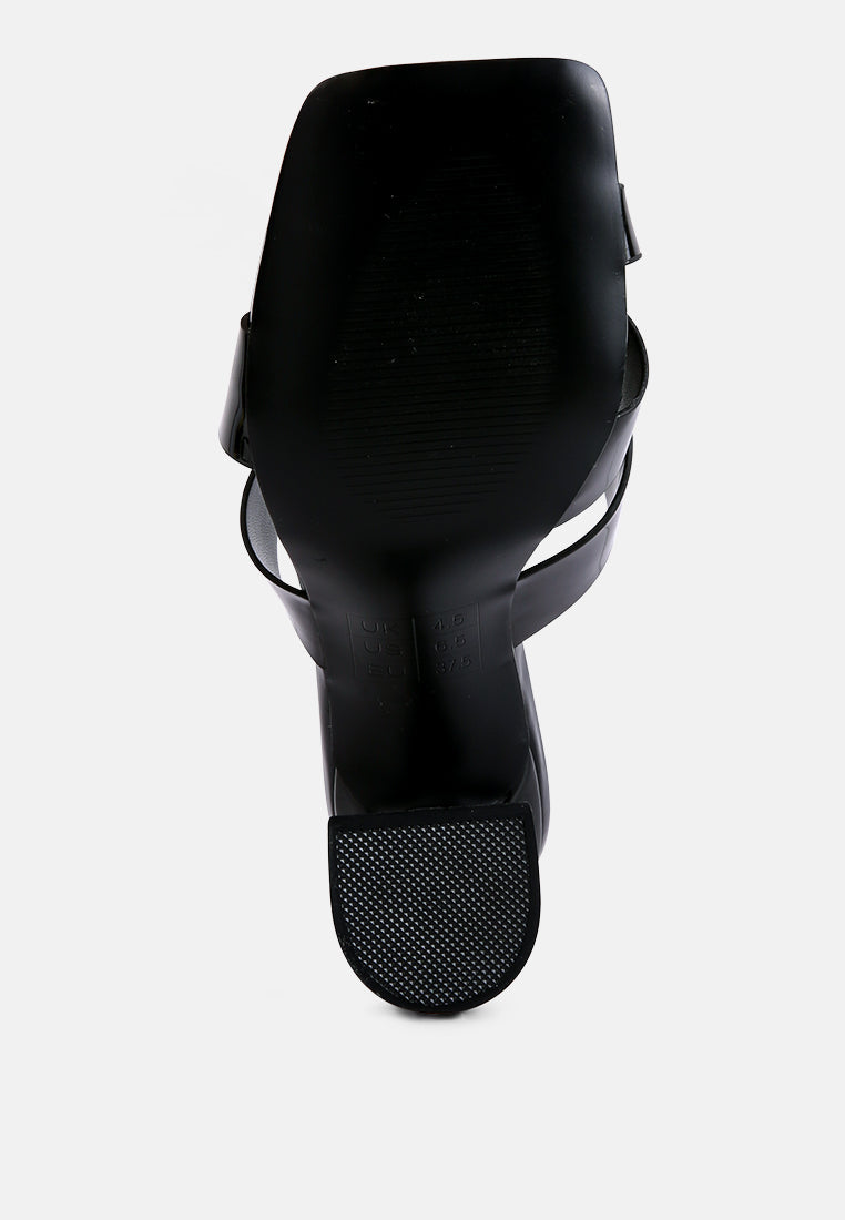 Snatched Intertwined Toe Ring Heeled Sandals - Tigbul's Variety Fashion Shop