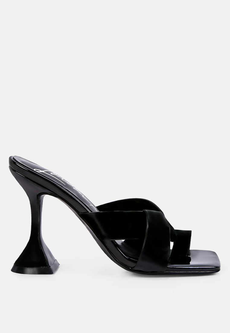 Snatched Intertwined Toe Ring Heeled Sandals - Tigbul's Variety Fashion Shop