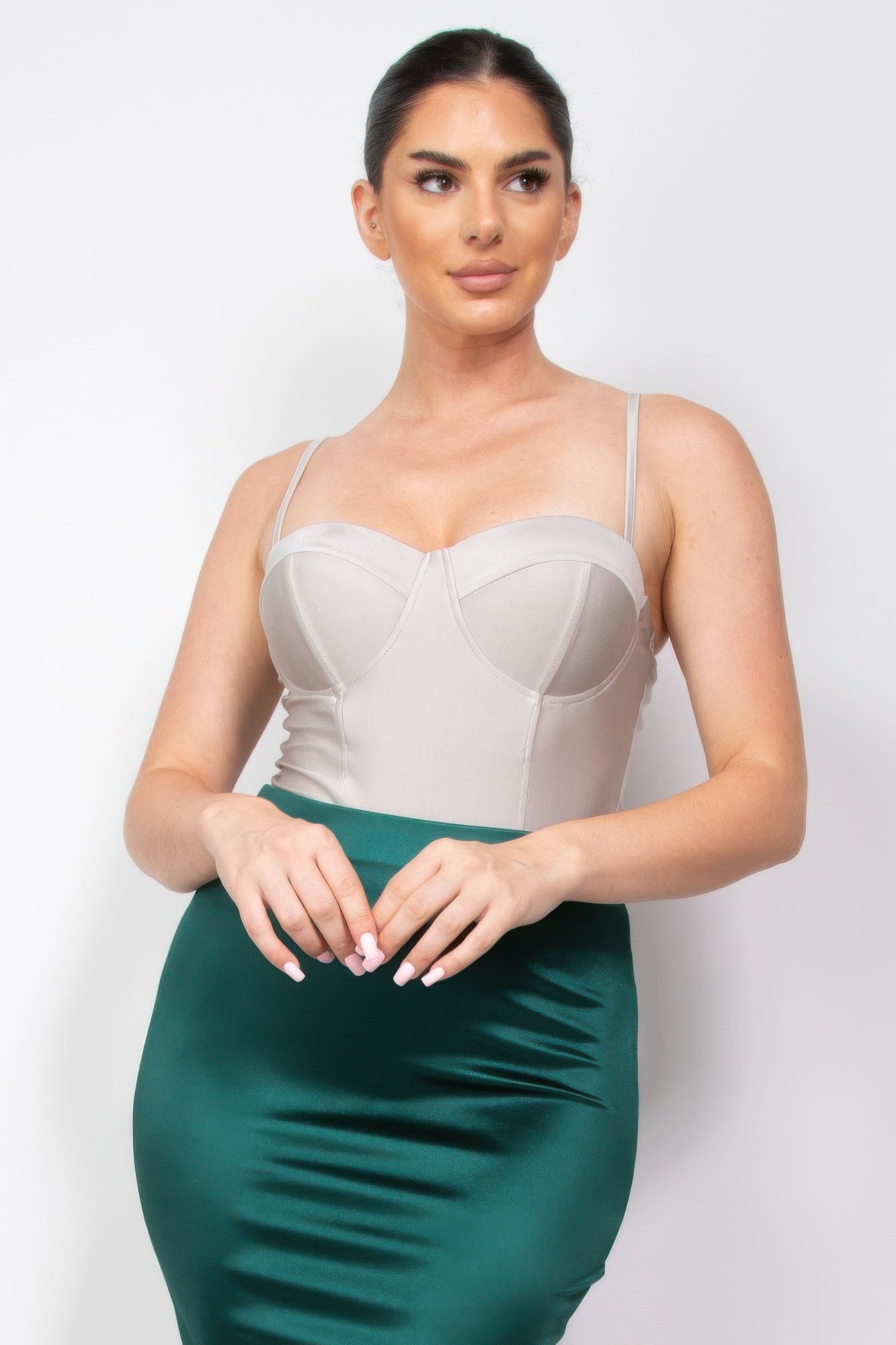 Solid Sweetheart Cami Bodysuit - Tigbul's Variety Fashion Shop