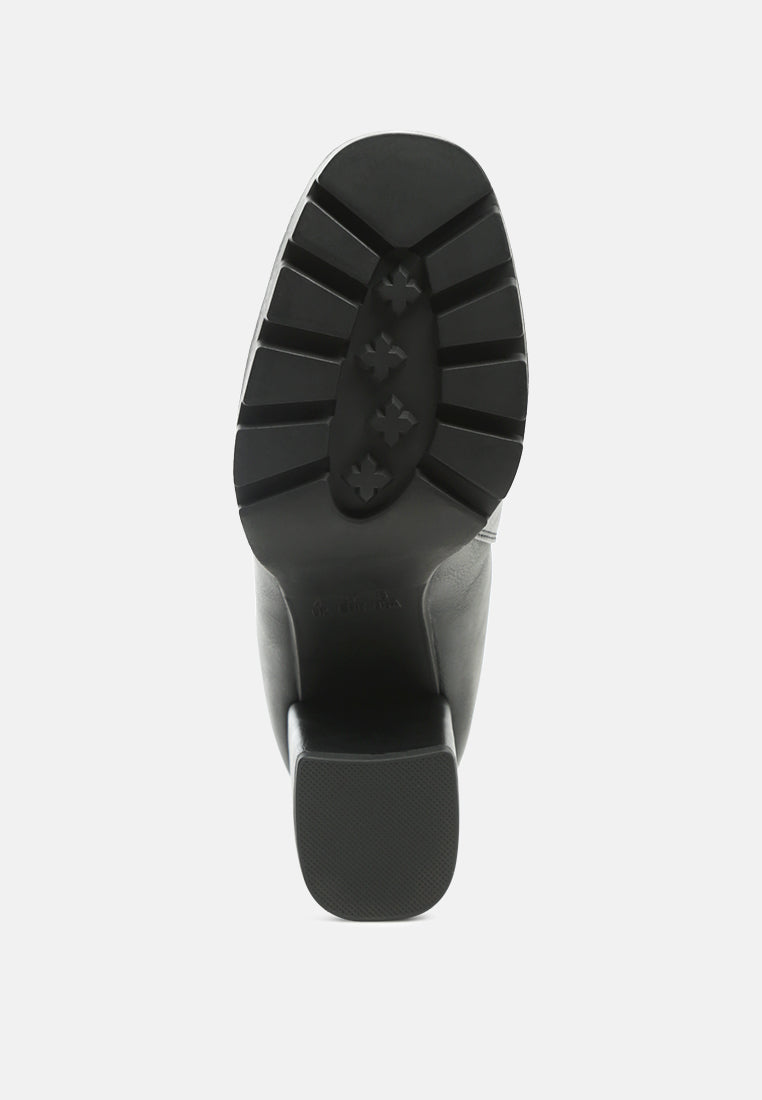 Sonia Block Heeled Chelsea Boots - Tigbul's Variety Fashion Shop