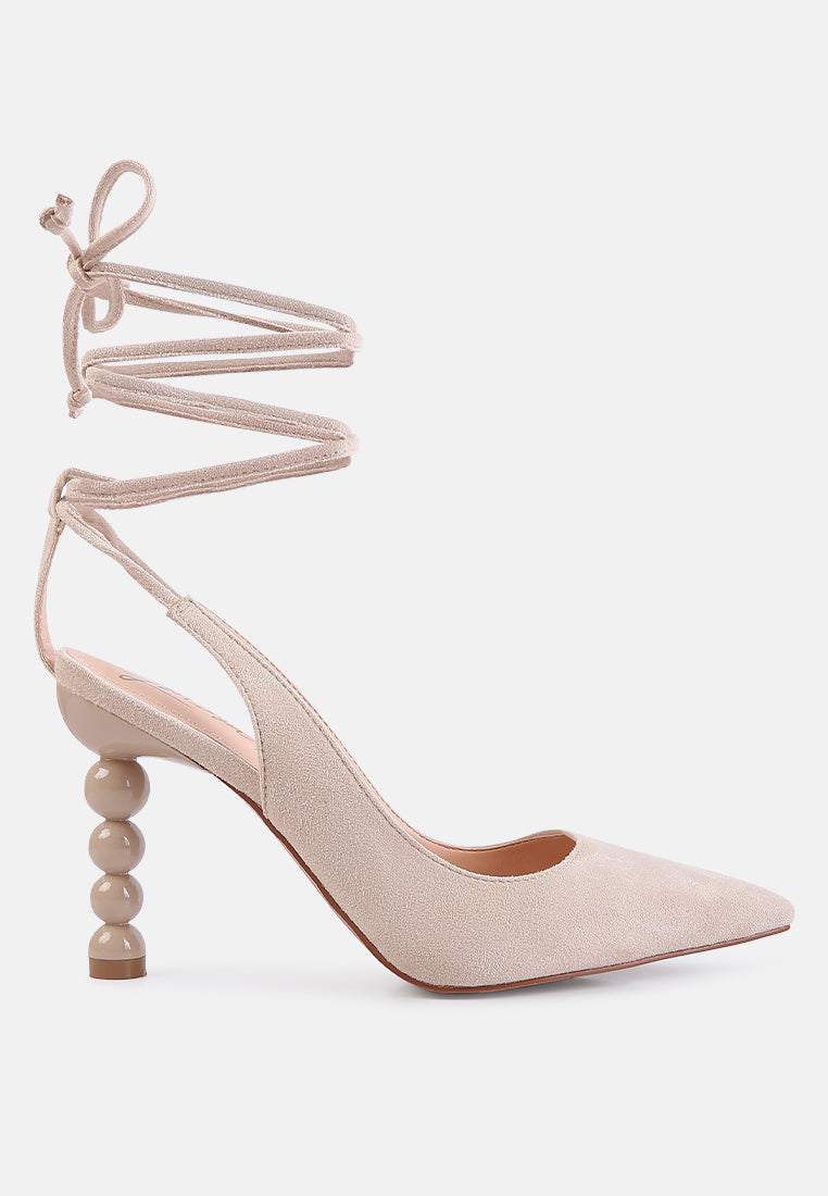 Spiced Night Fantasy Heel Lace-Up Sandals - Tigbul's Variety Fashion Shop