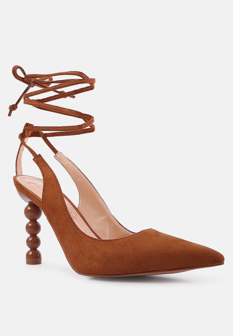 Spiced Night Fantasy Heel Lace-Up Sandals - Tigbul's Variety Fashion Shop