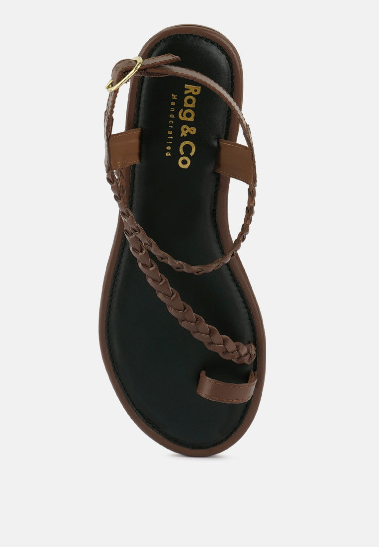 Stallone Braided Flat Sandals - Tigbul's Variety Fashion Shop